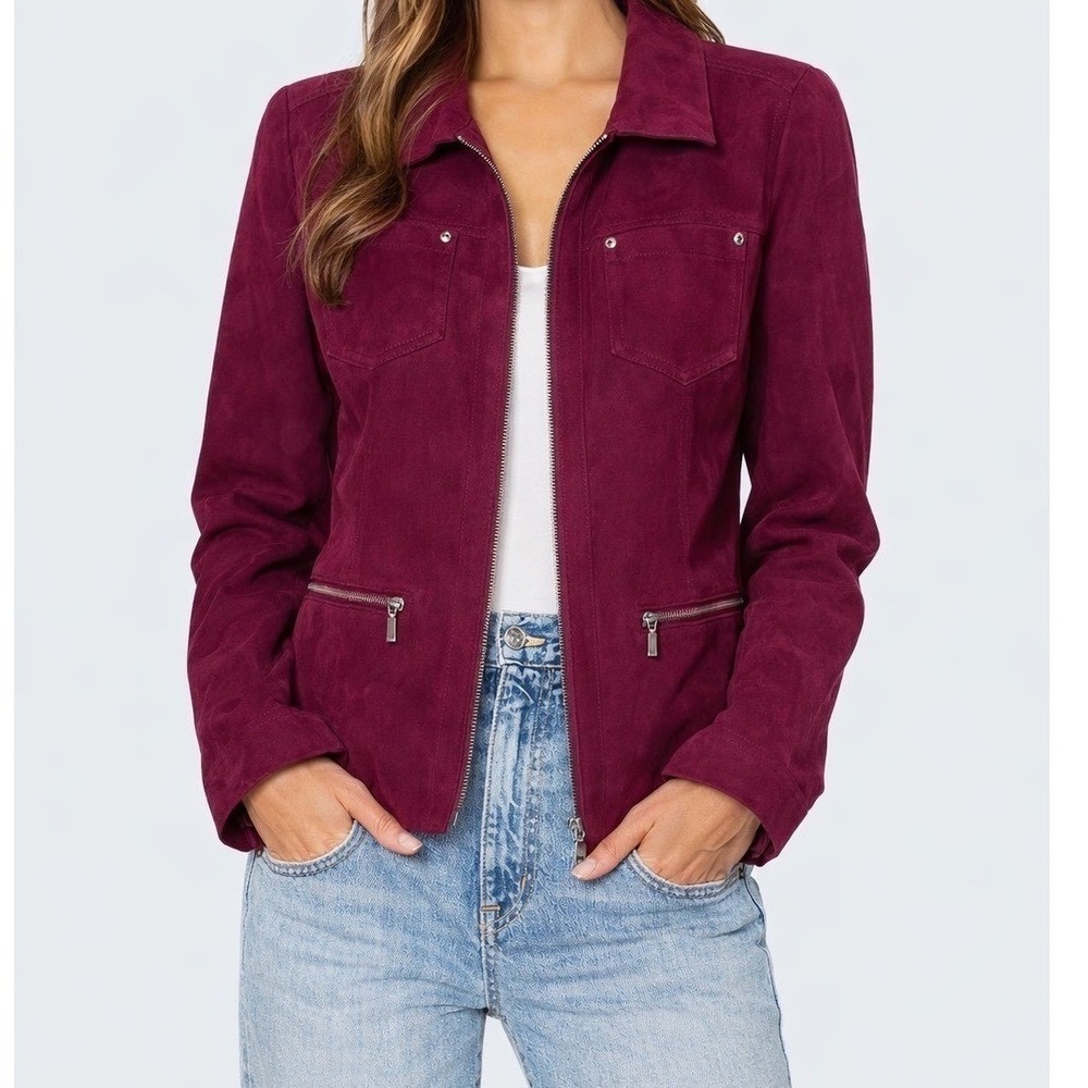 Studio Works Red/Maroon Blazer Jacket